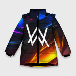 Зимняя куртка для девочек 3D Alan Walker stripes