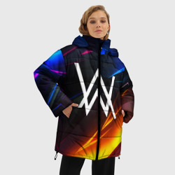 Женская зимняя куртка Oversize Alan Walker stripes - фото 2