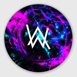 Круглый коврик для мышки Alan Walker