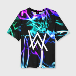 Женская футболка oversize 3D Alan Walker