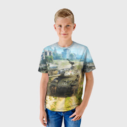 Детская футболка 3D Танки - фото 2