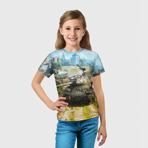 Детская футболка 3D ТАНКИ, цвет 3D печать - фото 5