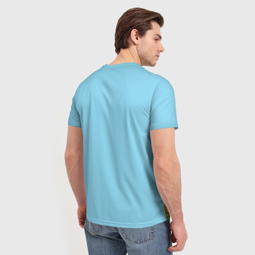 Мужская футболка 3D с принтом ТАНКИ, вид сзади #2