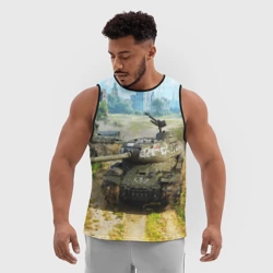 Мужская спортивная майка 3D Танки - фото 2