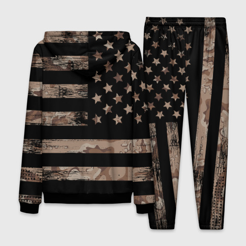 Мужской костюм 3D American Flag Camo, цвет черный - фото 2