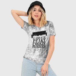 Женская футболка 3D Slim Острые козырьки - фото 2
