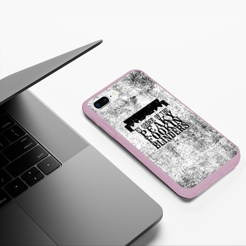 Чехол для iPhone 7Plus/8 Plus матовый Острые козырьки, цвет розовый - фото 5