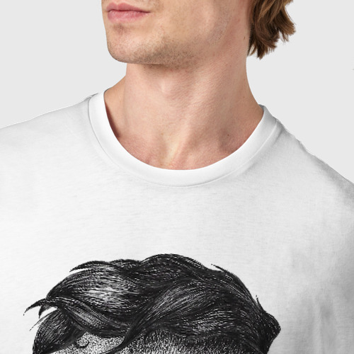 Мужская футболка хлопок Череп Томми Peaky Blinders, цвет белый - фото 6