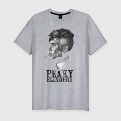 Мужская футболка хлопок Slim Череп Томми Peaky Blinders