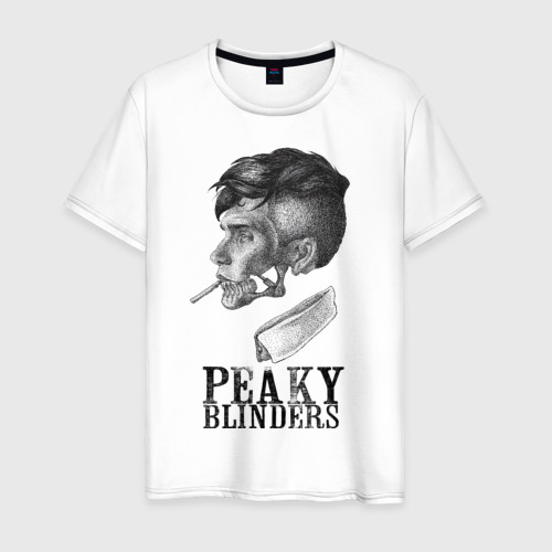 Мужская футболка хлопок Череп Томми Peaky Blinders, цвет белый