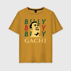 Женская футболка хлопок Oversize Billy Gachi
