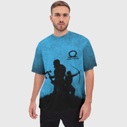 Мужская футболка oversize 3D God of War - фото 2