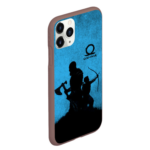 Чехол для iPhone 11 Pro Max матовый God of War, цвет коричневый - фото 3