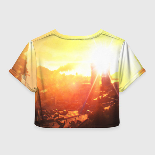 Женская футболка Crop-top 3D DYING LIGHT 2, цвет 3D печать - фото 2