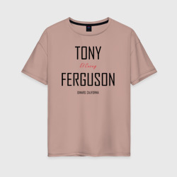 Женская футболка хлопок Oversize Tony Ferguson
