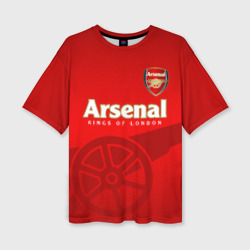 Женская футболка oversize 3D Arsenal