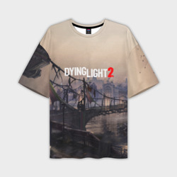 Мужская футболка oversize 3D Dying light 2