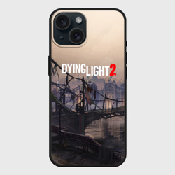 Чехол силиконовый для Apple iPhone 15 матовый Dying light 2