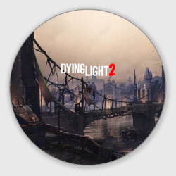 Круглый коврик для мышки Dying light 2