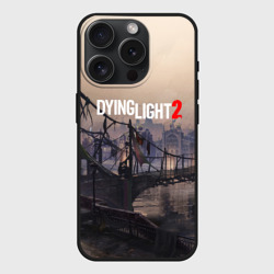 Чехол силиконовый для Apple iPhone 15 Pro матовый Dying light 2