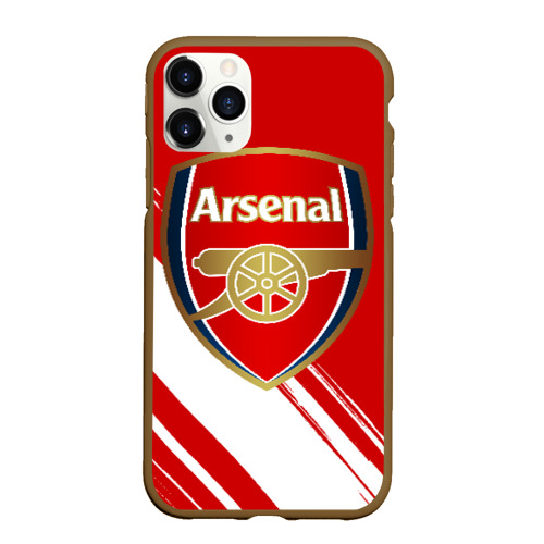 Чехол для iPhone 11 Pro Max матовый Arsenal, цвет коричневый