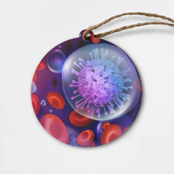 Деревянная игрушка круг Лейкоциты и клетка