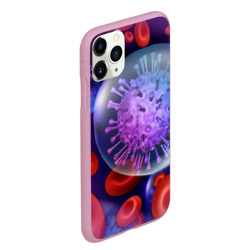 Чехол для iPhone 11 Pro Max матовый Лейкоциты и клетка - фото 2