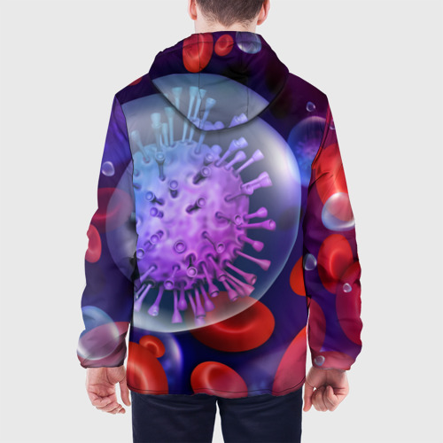 Мужская куртка 3D Лейкоциты и клетка, цвет 3D печать - фото 5