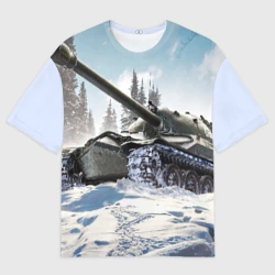 Женская футболка oversize 3D Танк