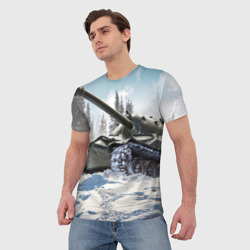 Мужская футболка 3D Танк - фото 2