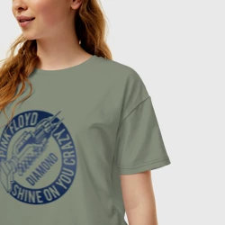 Женская футболка хлопок Oversize Pink Floyd - фото 2