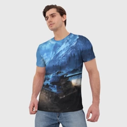 Мужская футболка 3D Танк - фото 2