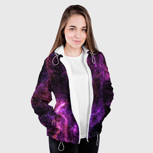 Женская куртка 3D Темная Материя, цвет белый - фото 4