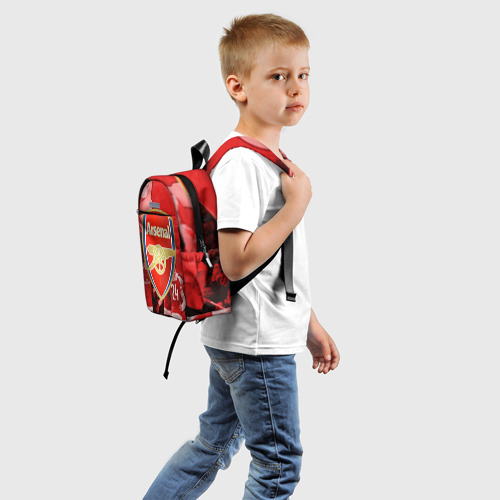 Детский рюкзак 3D с принтом Arsenal, вид сзади #1