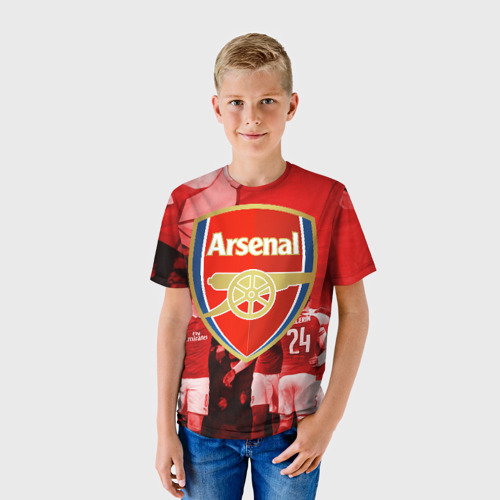 Детская футболка 3D Arsenal, цвет 3D печать - фото 3