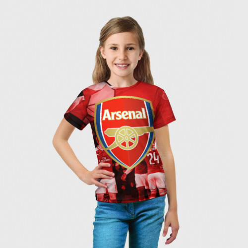 Детская футболка 3D Arsenal, цвет 3D печать - фото 5