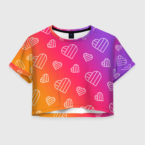 Женская футболка Crop-top 3D LIKEE Фото 01 Женская футболка Crop-top 3D LIKEE Фото 01