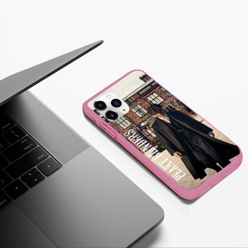 Чехол для iPhone 11 Pro Max матовый Томми Шелби Peaky Blinders, цвет малиновый - фото 5