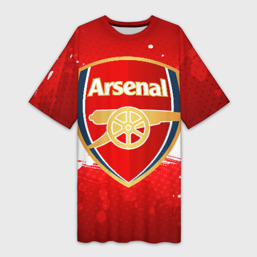 Платье-футболка 3D Arsenal, цвет 3D печать