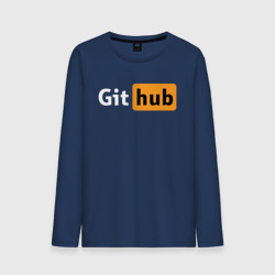 Мужской лонгслив хлопок Git Hub