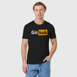 Мужская футболка хлопок Git Hub - фото 2