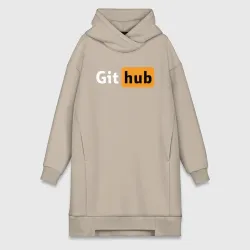 Платье-худи хлопок Git Hub