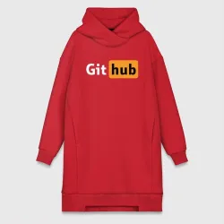 Платье-худи хлопок Git Hub