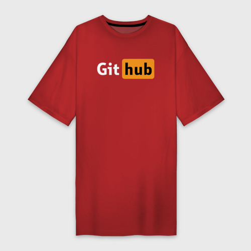 Платье-футболка хлопок Git Hub