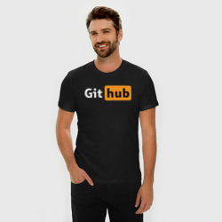 Мужская футболка хлопок Slim Git Hub - фото 2