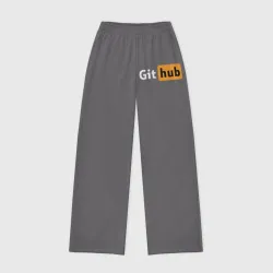 Женские брюки oversize без начеса хлопок Git Hub