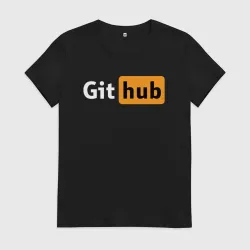 Женская футболка хлопок Git Hub