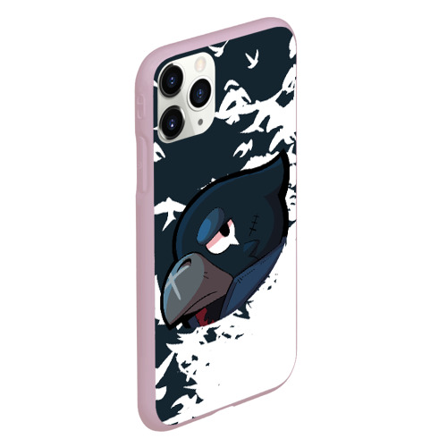 Чехол для iPhone 11 Pro матовый Brawl Stars crow, цвет розовый - фото 3