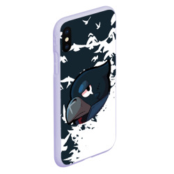 Чехол для iPhone XS Max матовый Brawl Stars crow - фото 2