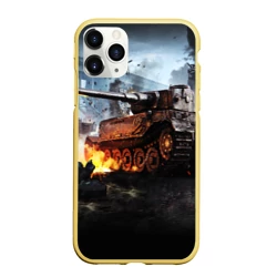 Чехол для iPhone 11 Pro Max матовый Танк